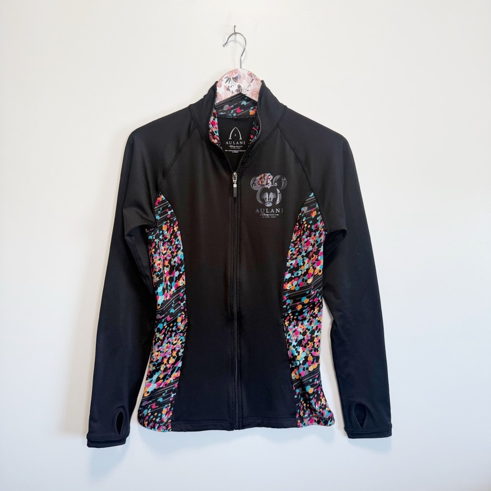 AULANI Disney Disneyland Resort Hawaii Jacket Women’s Small Black Minnie Mouse